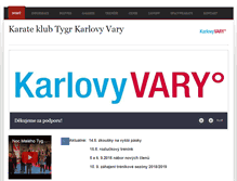 Tablet Screenshot of karateklubtygr.cz